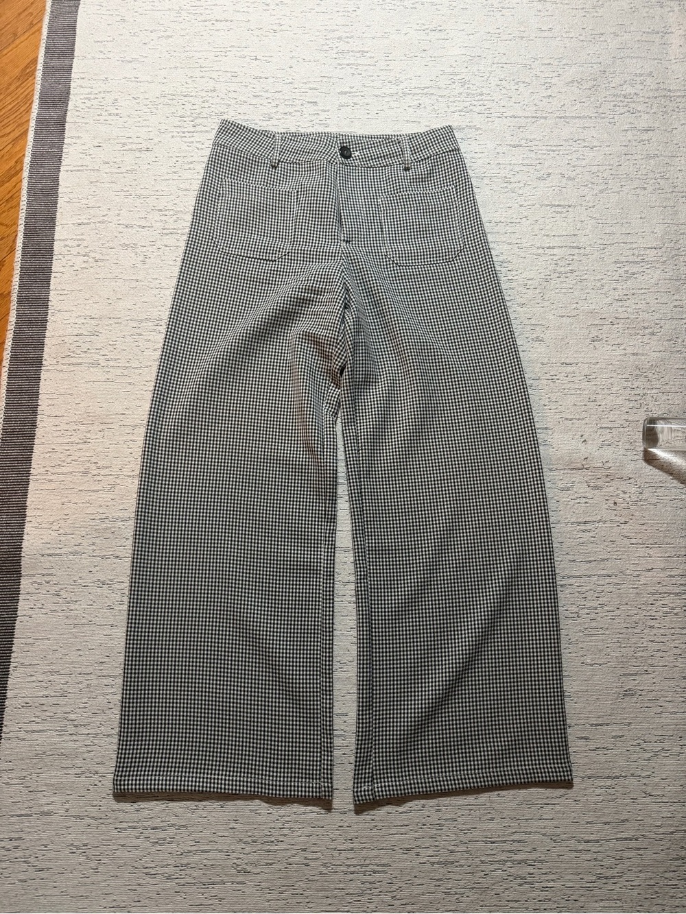 Miss Love Houndstooth Wide-Leg Pants Size M - Picture 2 of 4